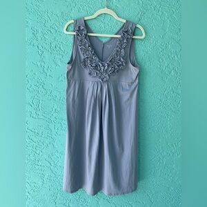 Garnet Hill Purple Ruffle Dress size Medium